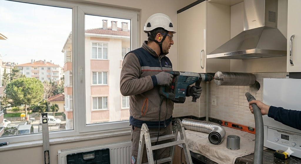 Aspiratör ve Davlumbaz Çıkışı Açma hizmet görseli