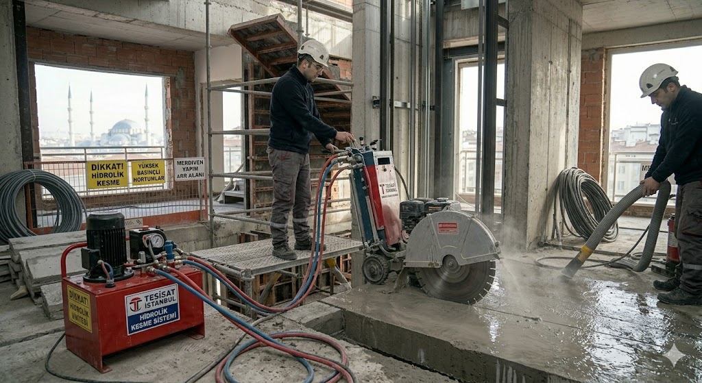 Gebze Fabrika Beton Kesimi